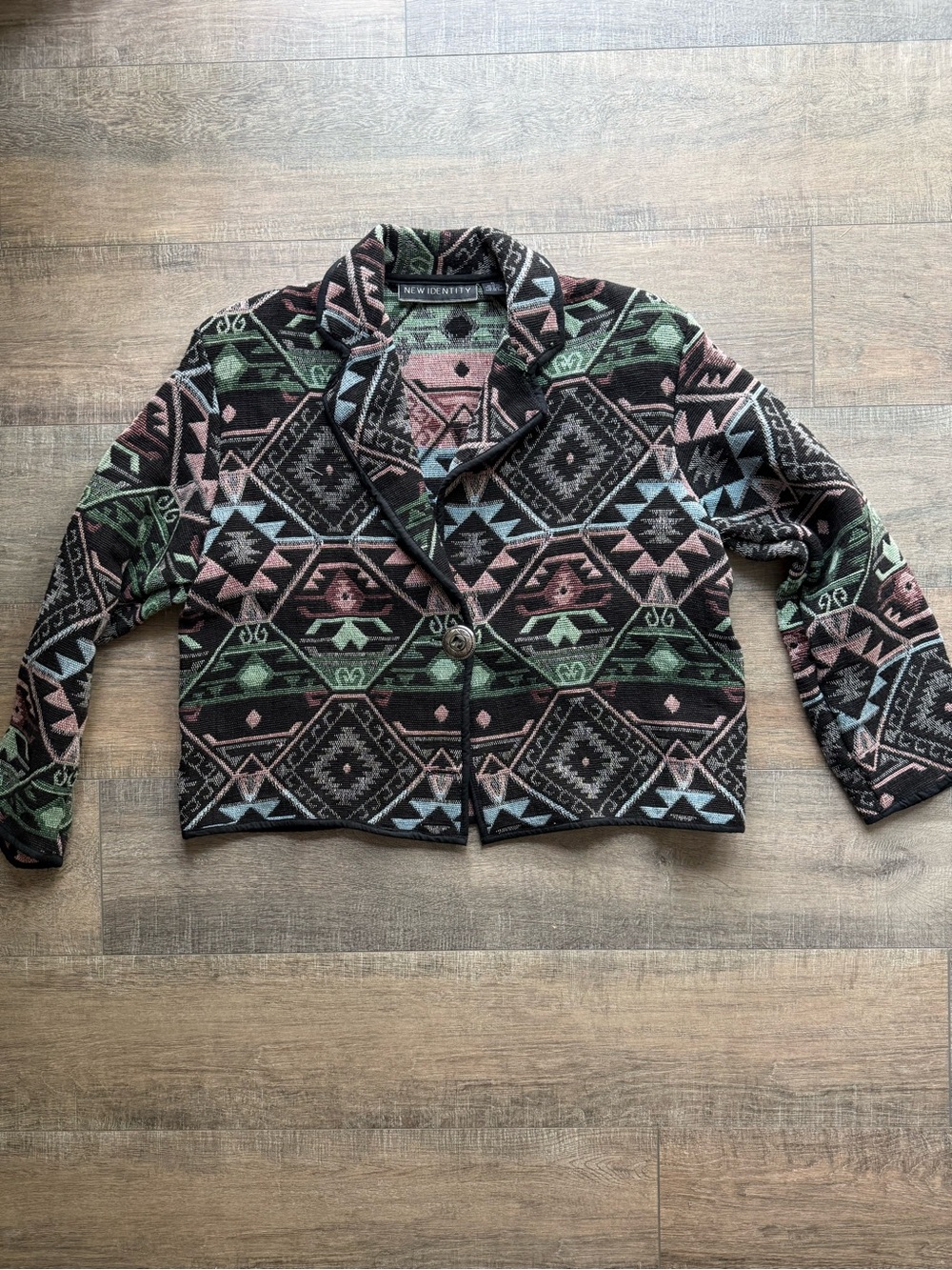 Vintage 90s New Identity Southwestern Woven Jacket